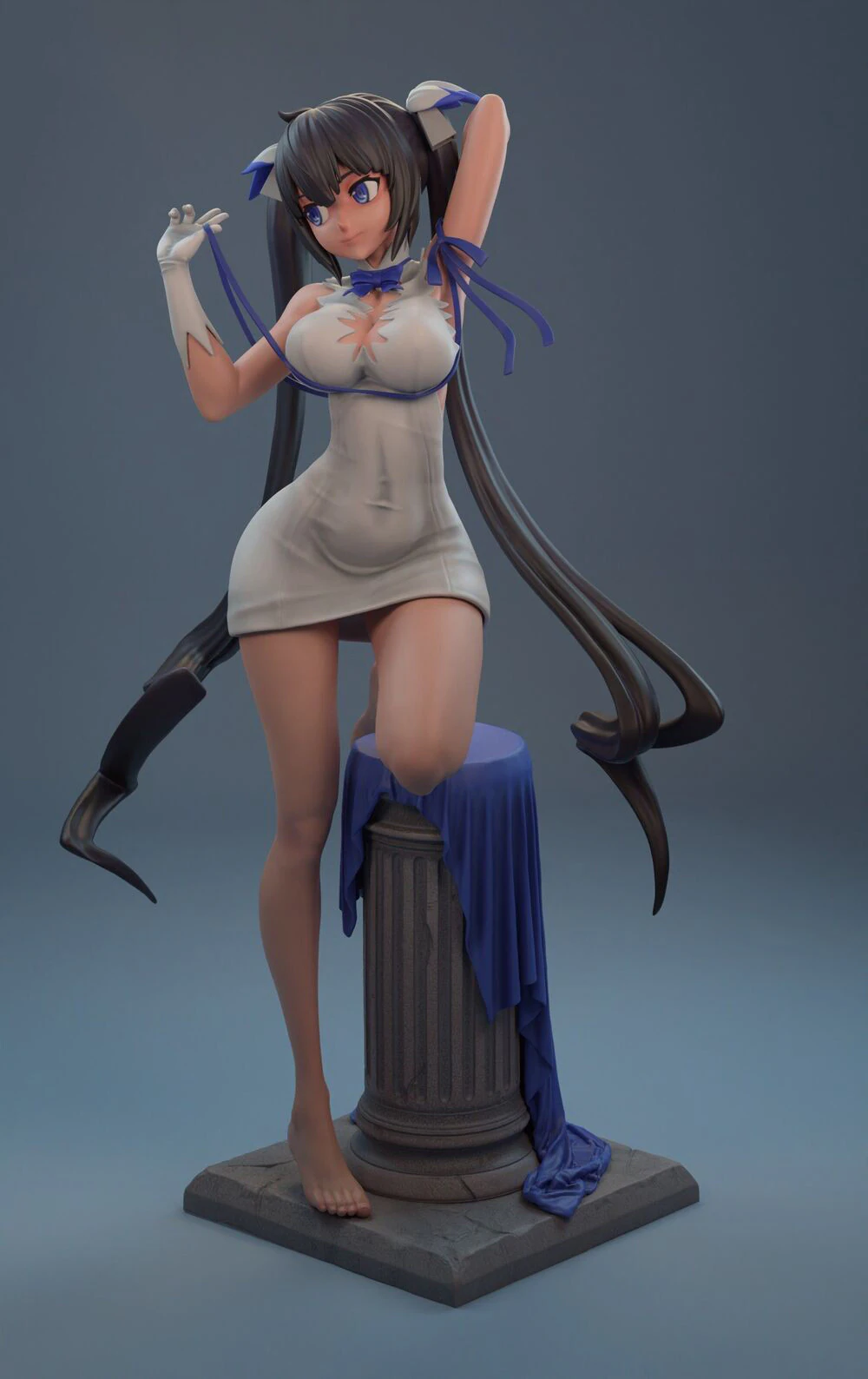 Hestia Danmachi 3D Print Model .c4d .max .obj .3ds .fbx .stl .blend 