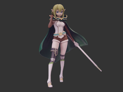 Danmachi - Ryuu Lion 3D Принт Модель