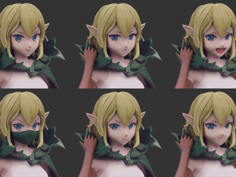 Danmachi - Ryuu Lion 3D Принт Модель