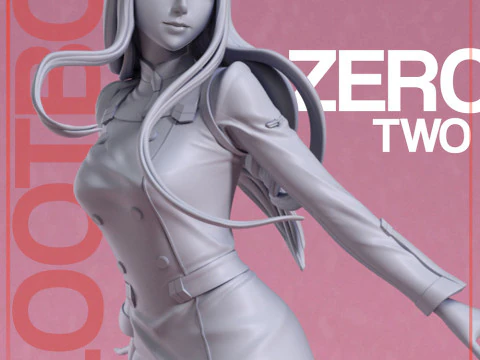 Zero Dois - Querido no Franxx Modelo de Impressão 3D