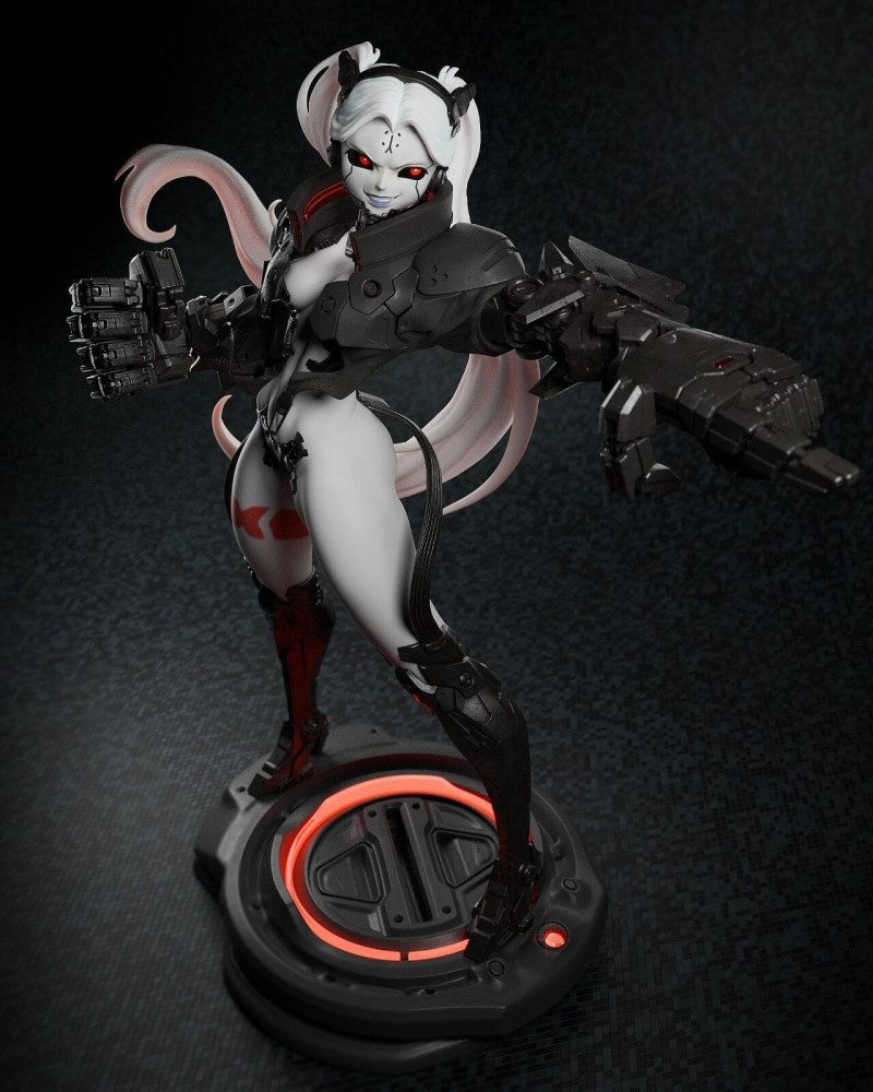 Rebecca - Cyberpunk Edgerunners 3D 프린트 모델 .c4d .max .obj .3ds .fbx .stl .blend