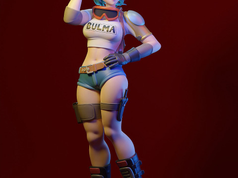 Bulma - Dragon Ball 3D Принт Модель