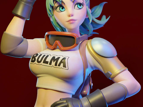 Bulma - Dragon Ball 3D Print Model