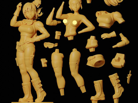 Bulma - Dragon Ball 3D Принт Модель