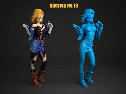 Android No18 3D Druckmodell