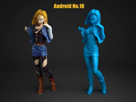 Android No18 3D Druckmodell