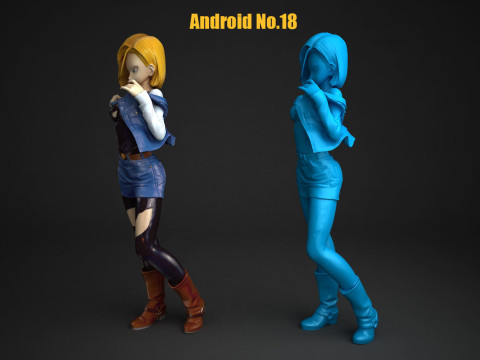 Android No18 3D Druckmodell