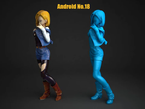 Android No18 3D Print Model