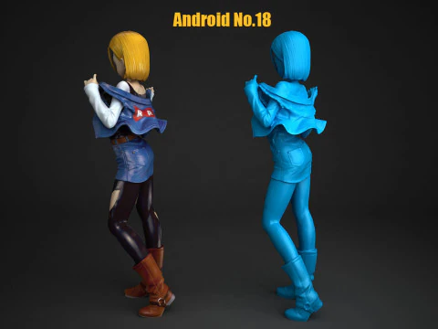 Android No18 3D Print Model