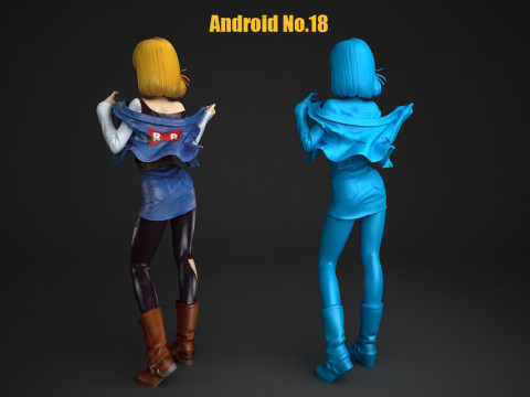Android No18 3D Druckmodell
