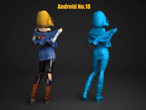 Android No18 3D Print Model