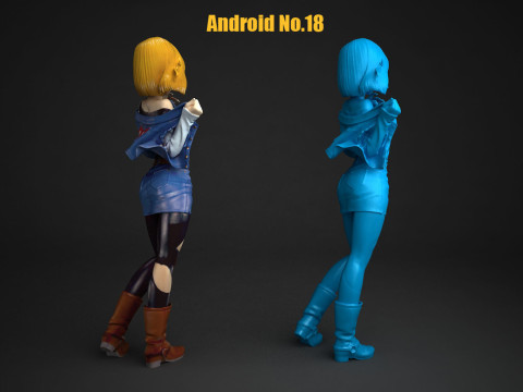 Android No18 3D Druckmodell