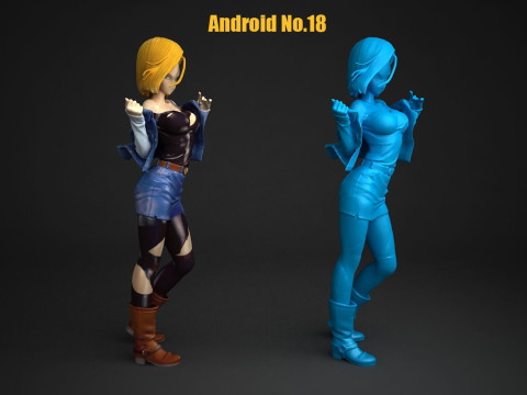 Android No18 3D Druckmodell