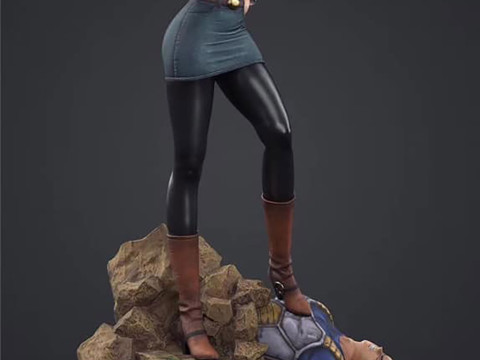 Android 18 vs Vegeta Model do druku 3D