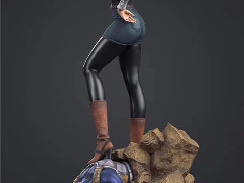 Android 18 vs Vegeta 3D Print Model