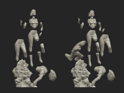 Android 18 vs Vegeta Model do druku 3D