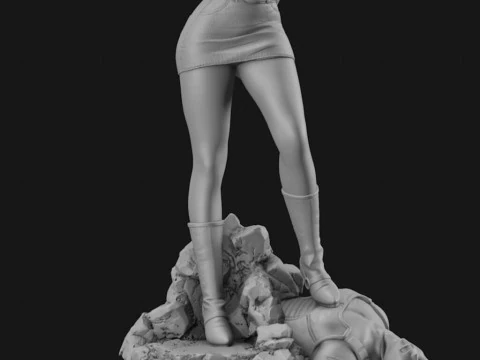 Android 18 vs Vegeta 3D Print Model