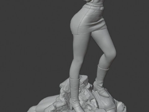 Android 18 vs Vegeta 3D Print Model