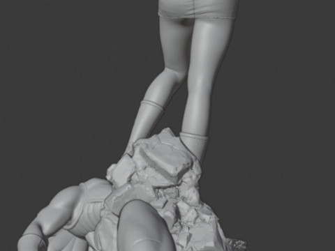 Android 18 vs Vegeta Model do druku 3D