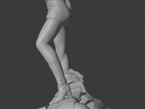 Android 18 vs Vegeta 3D Print Model