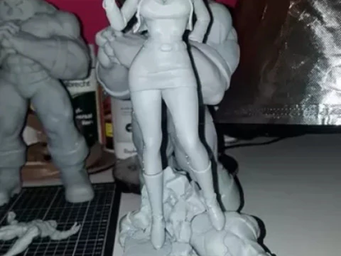 Android 18 vs Vegeta 3D Print Model