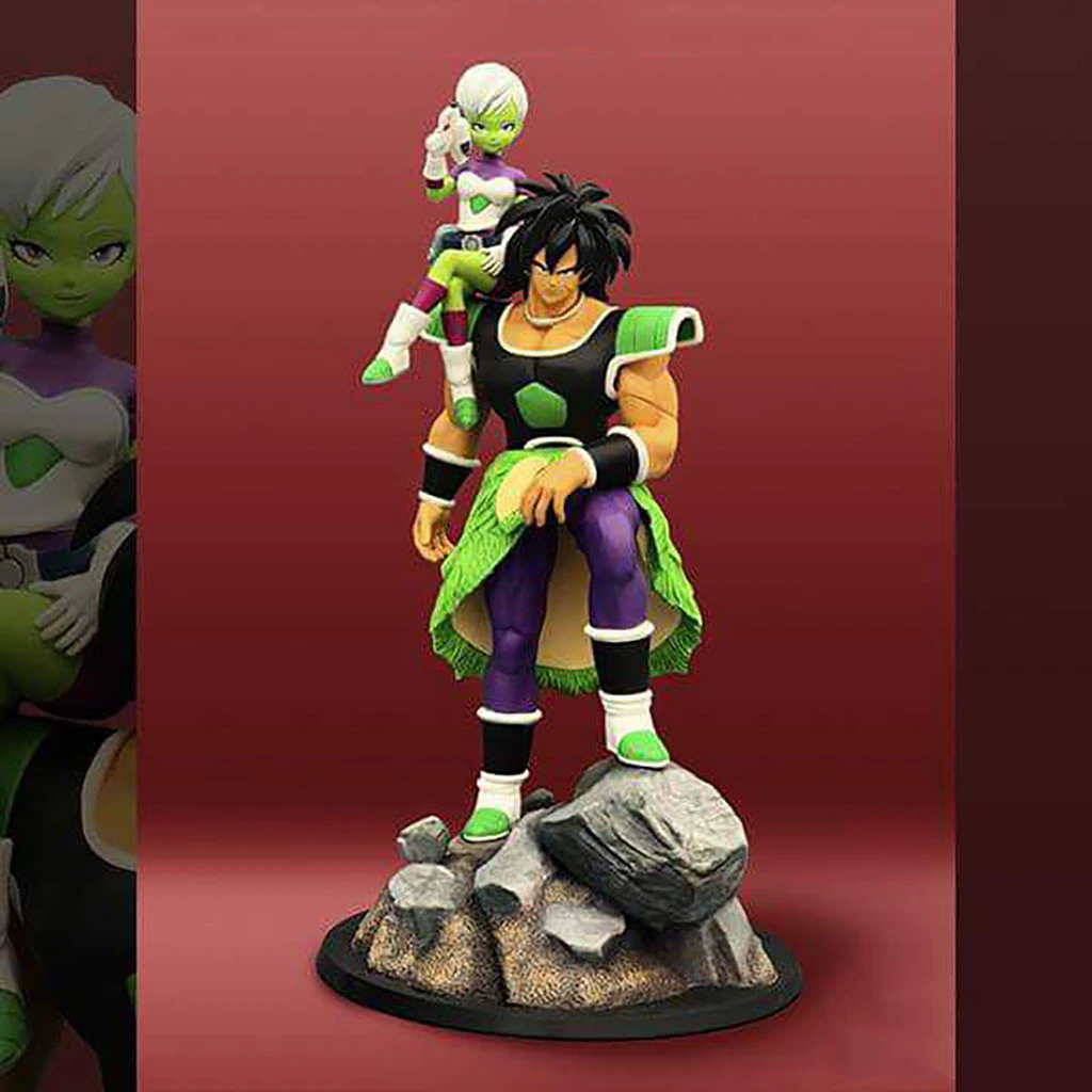 Broly and Chirai 3D Print Model .c4d .max .obj .3ds .fbx .stl .blend