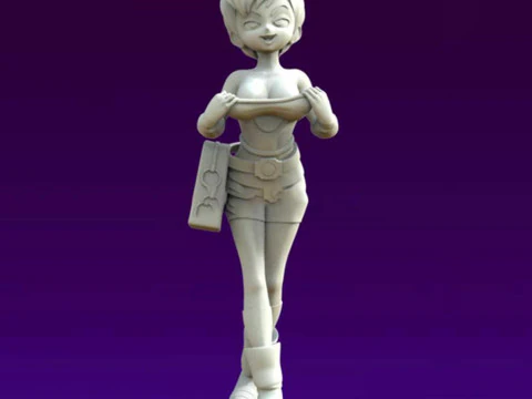 Sexy Chirai Figure 3D Print Model