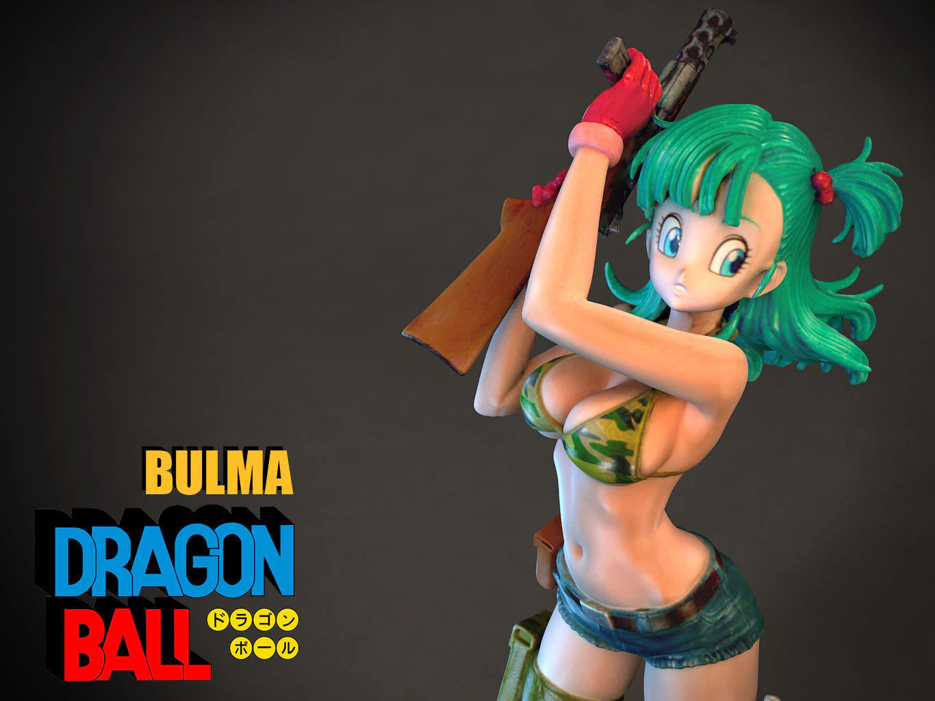Bulma Dragon Ball 3D Model .c4d .max .obj .3ds .fbx .stl .blend 