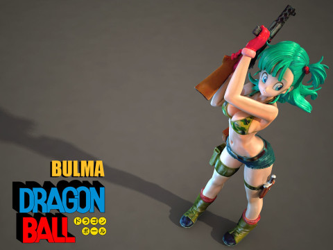 Bulma Dragon Ball 3D Model