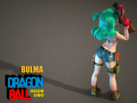 Bulma Dragon Ball 3D Model