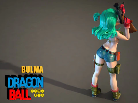 Bulma Dragon Ball 3D Model