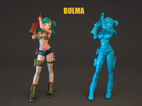 Bulma Dragon Ball 3D Model