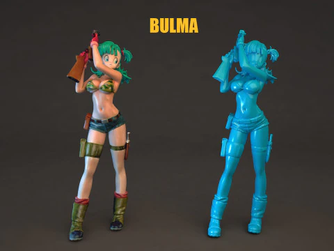 Bulma Dragon Ball 3D Model