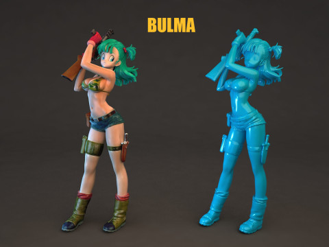 Bulma Dragon Ball 3D Model