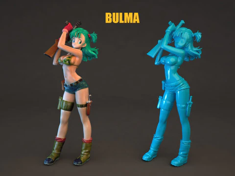 Bulma Dragon Ball 3D Model