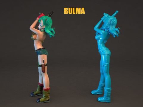 Bulma Dragon Ball 3D Model