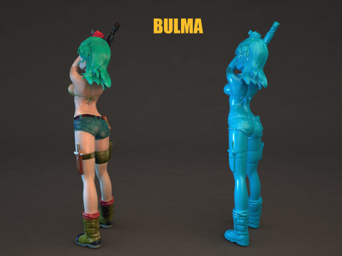 Bulma Dragon Ball 3D Model