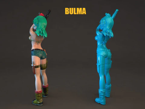 Bulma Dragon Ball 3D Model