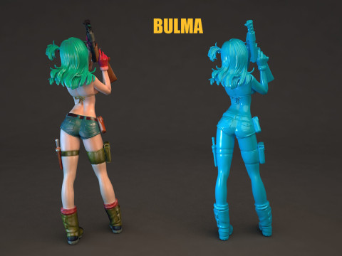 Bulma Dragon Ball 3D Model