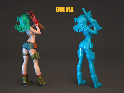Bulma Dragon Ball 3D Model