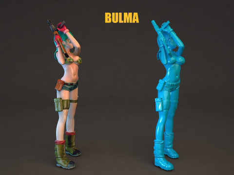 Bulma Dragon Ball 3D Model