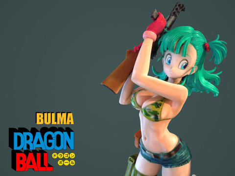 Bulma Dragon Ball 3D Model