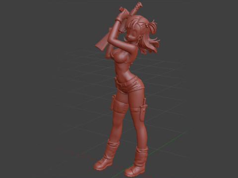 Bulma Dragon Ball 3D Model