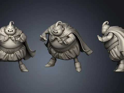 Majin Buu - Dragonball Modèles 3D en vedette