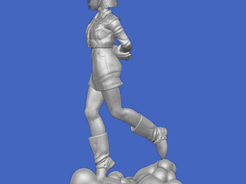 Android 18 Statue 3Dプリントモデル