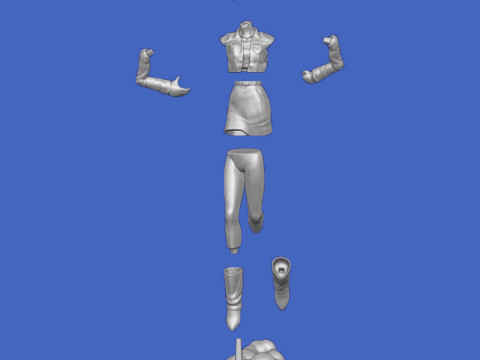 Android 18 Statue 3Dプリントモデル