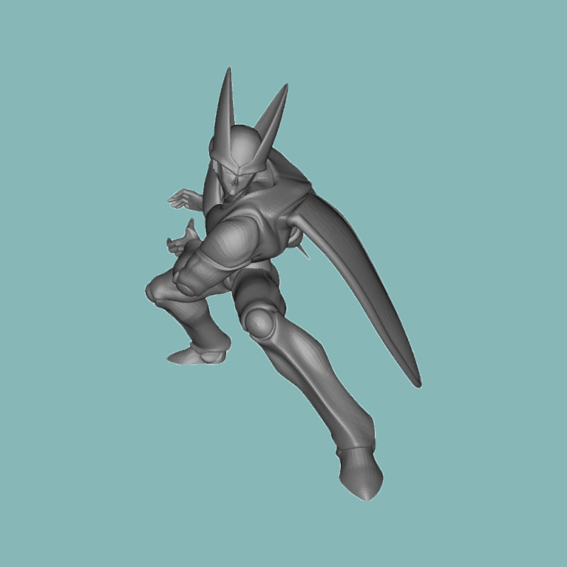 Cell Dragon Ball Z 3D Druckmodell .c4d .max .obj .3ds .fbx .stl .blend