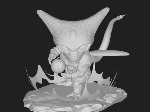 Cell Chibi Dragon Ball Z Modello di stampa 3D