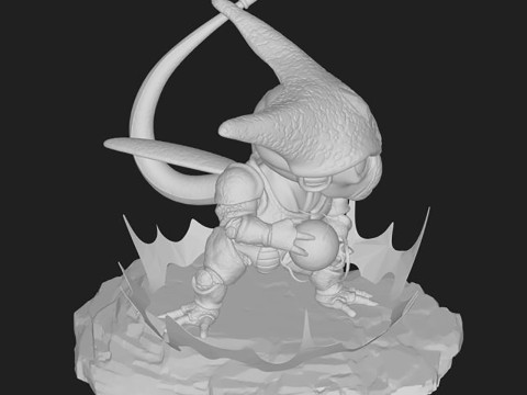 Cell Chibi Dragon Ball Z Modello di stampa 3D
