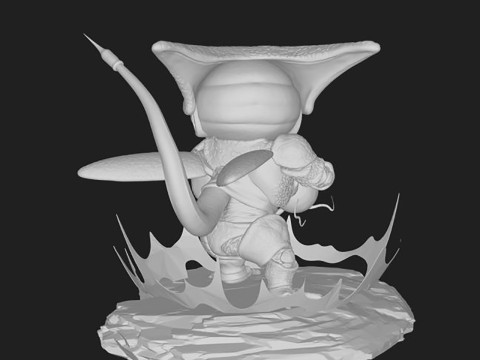 Cell Chibi Dragon Ball Z Modello di stampa 3D